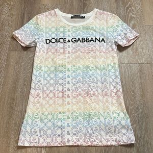 Dolce & Gabbana All Over Print T-Shirt Size 38